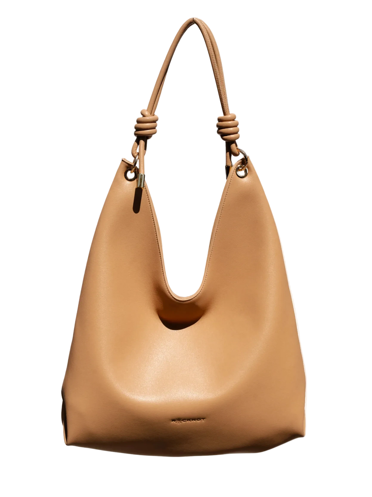 ROCKNOT - ORI Hobo Bag - Tan / Light Gold