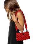 ROCKNOT - Lace Strap 46" Crossbody - Scarlet