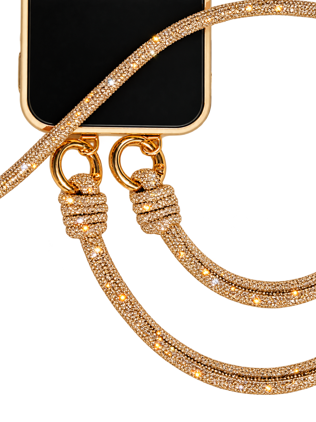 ROCKNOT - Phone Converter Kit + Straps - Gold / Champagne Bubbles