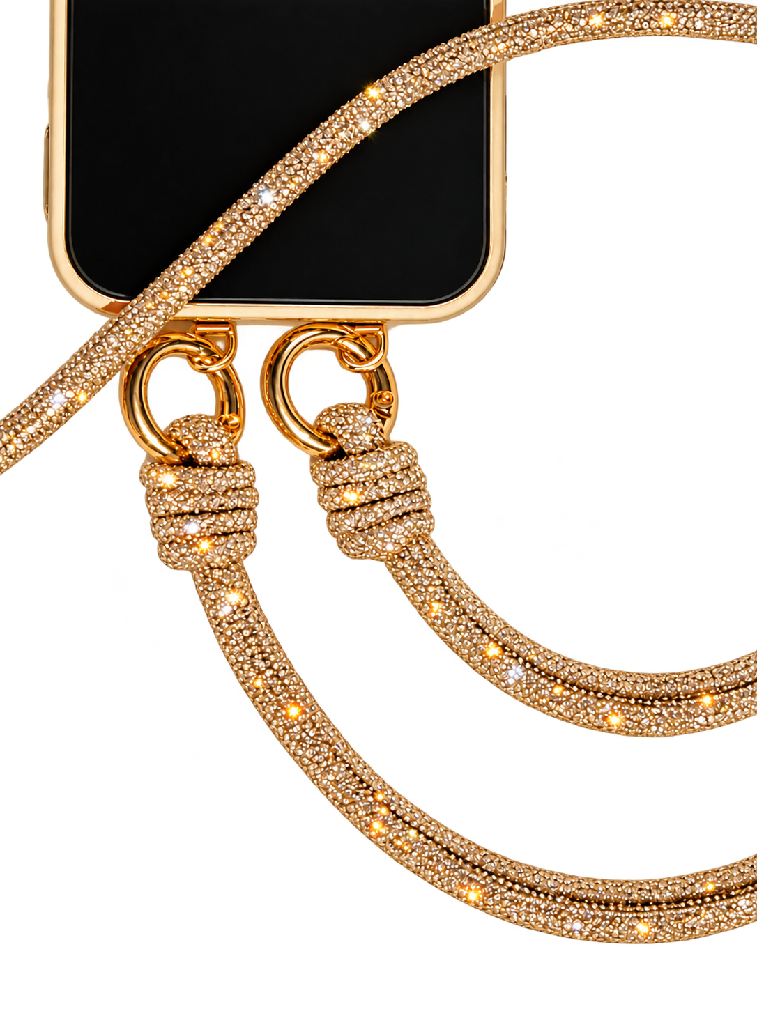 ROCKNOT - Phone Converter Kit + Straps - Gold / Champagne Bubbles